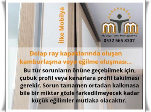 Sürgü ray kapaklarda oluşan sorunlarınız için bizden destek alabilirsiniz. ilkemtm (mobilya tamir montaj) 0532 565 8307